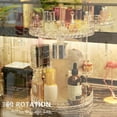 thumbnail image 3 of 360 Degree Acrylic Cosmetic Makeup Organizer Storage Box Shelf Rotating Display, 3 of 6