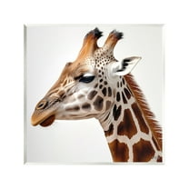 Stupell Industries Traditional Giraffe Portrait Animals & Insects Painting Unframed Art Print Wall Art, 12 x 12