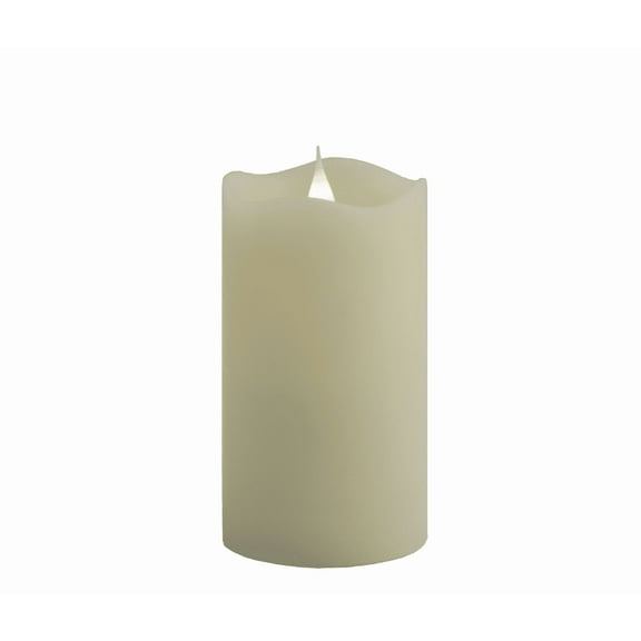 Ivory 3" x 5" Solare 3D Virtual Flame Candle