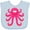 Blue, variant on Inktastic Octopus Sea Creature Pink Girls Girls Baby Bib