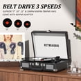 thumbnail image 4 of Reproductor de discos de vinilo RetroAudio Maleta Bluetooth de 3 velocidades, 4 of 7