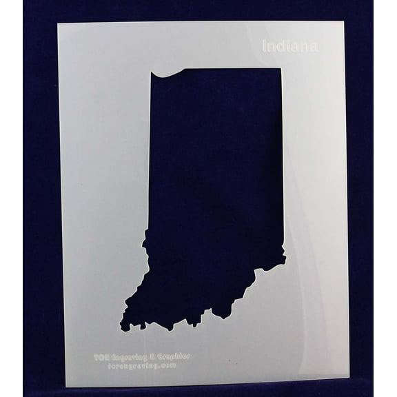 State of Indiana Stencil 14 Mil 8" X 10" Painting /Crafts/ Templates