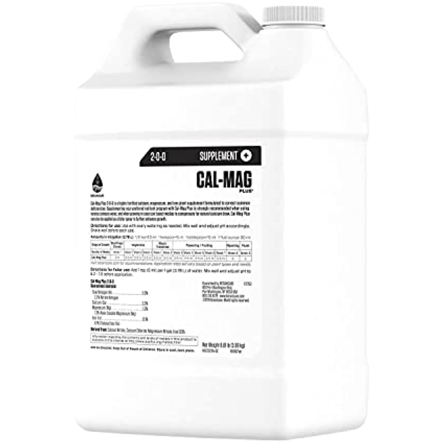 HGC732115 Cal-Mag Plus, A Calcium, Magnesium, and Iron Plant Supplement, Corrects Common Plant Deficiencies, Add to Water Or Use As A Spray, 2-0-0 NPK, 1-Gallon