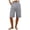 DD04_Gray, variant on Linen Short for Women Summer Bermuda Shorts with Pockets Dressy Casual Button Down Wide Leg Beach Short Gray S
