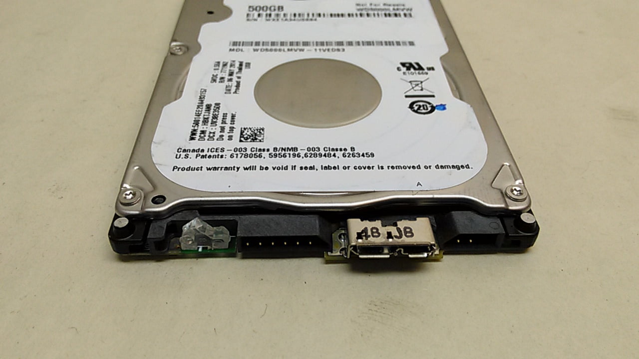 Pre-Owned Western Digital WD5000LMVW WD Blue 500GB 2.5" USB 3.0 External Hard Drive (Good)