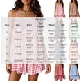 thumbnail image 3 of Hueook Gingham Pajamas for Women Set Fall 2 Piece Outfits Plaid Two-Piece Pajama Camisole Top Wide Leg Shorts Khaki XL, 3 of 9