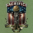 thumbnail image 3 of Tee Hunt Honor Their Sacrifice T-Shirt POW MIA Military Remembrance Army Shirt, Green, Small, 3 of 5