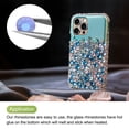 thumbnail image 4 of Uxcell 25000 Pcs Transparent Dark Blue Resin Flatback Rhinestone SS16 4mm Resin Non Hotfix Rhinestones for Crafts DIY Design, 4 of 5