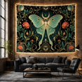 thumbnail image 5 of Moth Dark Near With Art Scene, Mystical Fantasy for Space Lovers, Galaxy Room Decor Statement Accent, Mother's Day Gift, Tapestry Wall Hanging for Bedroom and Dorm, 5 of 6