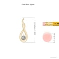 thumbnail image 4 of ANGARA Natural Infinity Twist Diamond Pendant in 14K Yellow Gold for Women (Size-3.2mm| Color-K| Clarity-I3) | April Birthstone, Anniversary, Jewelry Gift for Women | Natural Diamond Necklace, 4 of 9