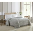 thumbnail image 4 of Beatrice Home Fashions Medallion Chenille Bedspread, King, Gray, 4 of 5