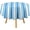 Blue and White, variant on Periwinkle Blue and White Candy Stripes Tablecloth Washable Dinng Table Covers Decorative for Kitchen & Table Linens 70" x 70"