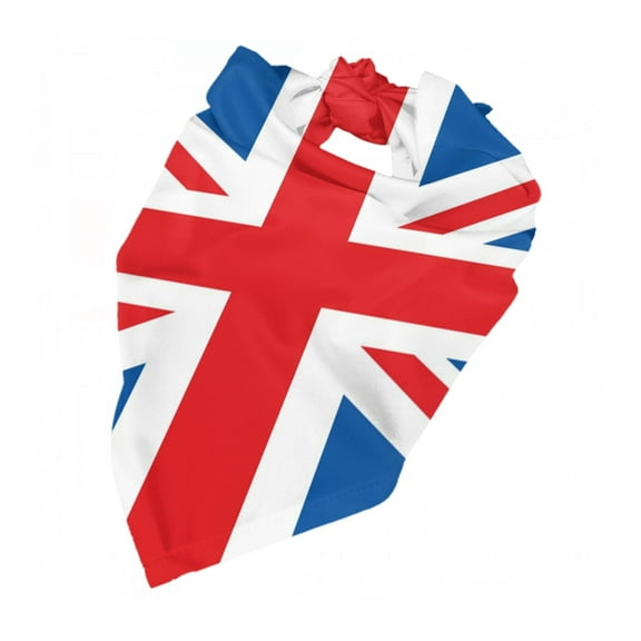 British Flag Dog Bandana Adjustable Dog Bib Scarf Handkerchief For Large Medium Small Dogs Cats Pets