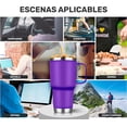 thumbnail image 4 of Termo de Acero Inoxidable Tipo Yeti 30 Oz NS Tech Aislamiento Doble Pared Morado, 4 of 5