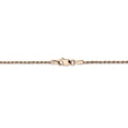 thumbnail image 4 of 14K Rose Gold 1.5mm Diamond Cut Rope Chain 18 Inch, 4 of 5