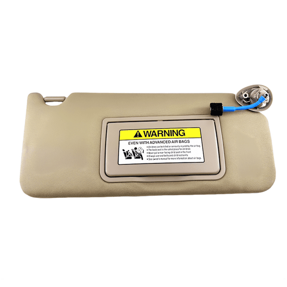 Right Passenger Side Sun Visor For Honda Accord 2008 2009 2010 2011 2012 2013 2014 2015 2016 2017 With Vanity Mirror And Light Replacement OEM 83280TA5A51ZA-beige