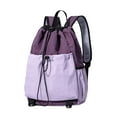 thumbnail image 2 of GARENDE Drawstring Backpack Badminton Backpack Daypack Professional Tennis Racket Bag Racquet Carrying Bag for Pickleball Gym Fitness Pink Purple, 2 of 6