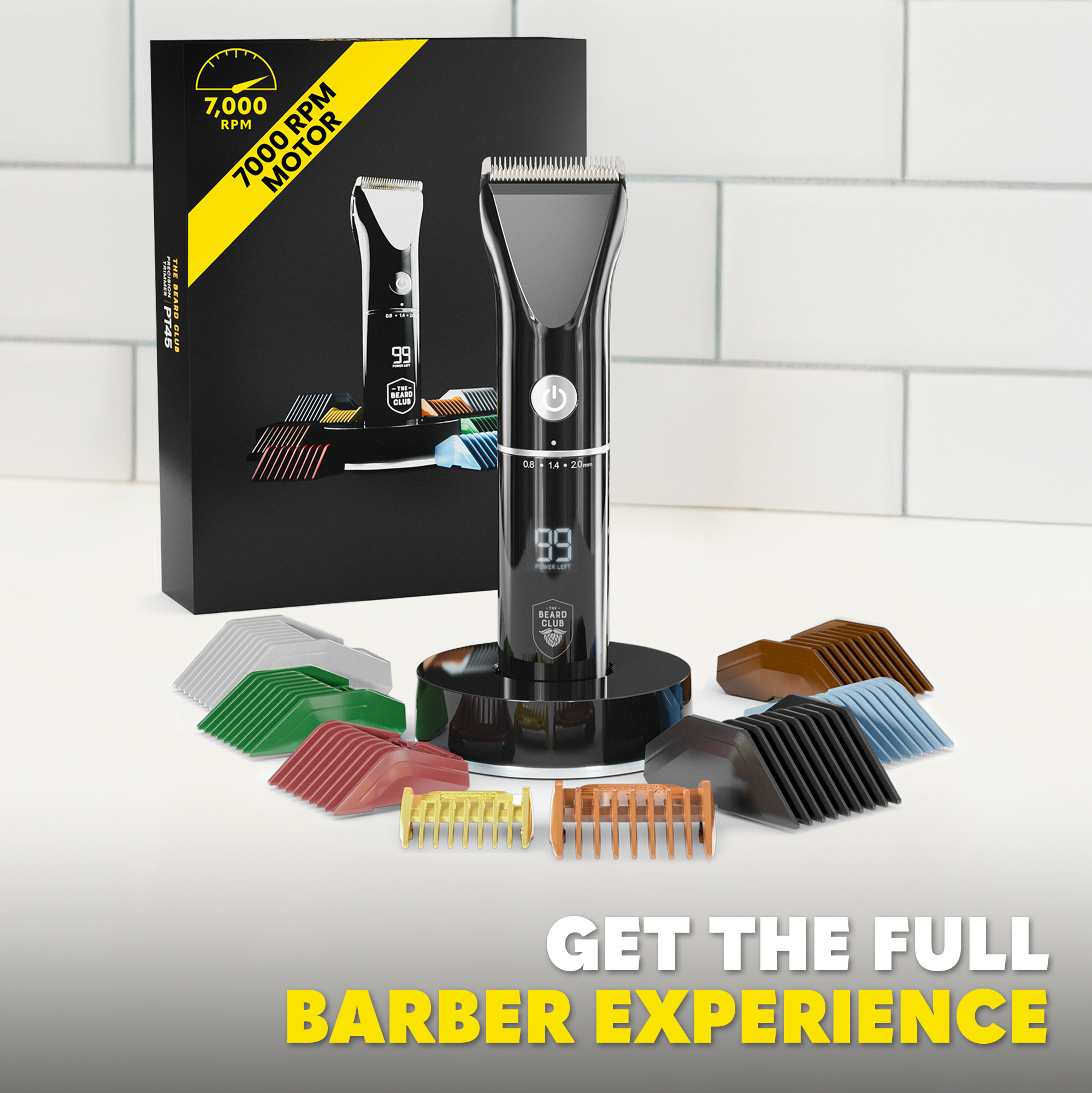 The Beard Club Precision Beard Trimmer, 8 Guides, 45 Settings photo 5