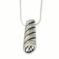 thumbnail image 1 of Sterling Silver & CZ Brilliant Embers Necklace 18 Inch, 1 of 1