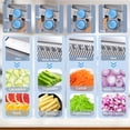 thumbnail image 6 of Safe Mandoline Slicer with Container, Adjustable 0-8mm Thickness, 4-in-1 Veggie Chopper Cutter, Kitchen Slicer Green, 6 of 11