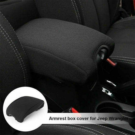 Center Console Armrest Neoprene Cover Cushion For Jeep Wrangler JK JKU 2011-2018