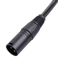 thumbnail image 2 of Cable XLR hembra de 90 grados a XLR macho recto Audio de micrófono de 3 pines (0,3 m), 2 of 9