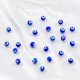 thumbnail image 4 of 98 cuentas de 8 mm hechas a mano de Murano, cuentas de ojo azul, cuentas redondas planas de ojo turco, cuentas espaciadoras de Murano, 4 of 7