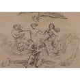 thumbnail image 2 of Jan Matejko 14x11 Gold Ornate Wood Frame and Double Matted Museum Art Print Titled - The History of Human Civiiization - Architecture, Sculpture and Painting (1885), 2 of 4