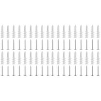 Hemoton 100 Sets Self Drilling Drywall Anchors Plasterboard Tapping Anchors with Screws