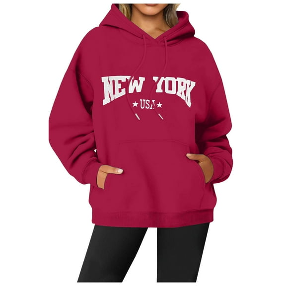 XINXIAOO Womens Sweatshirt Hoodies Long Sleeve Pullover Sweatshirt Baggy Hoodies Sweater Womens Fall Clothes Streetwear