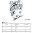 thumbnail image 2 of Cross Urn Ring infinity urn Keepsake NO.6-NO.10 Cremation Ring for Ashes Memorial Urn Jewelry Human Pet Ash Holder Stainless Steel, 2 of 3