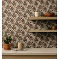 thumbnail image 4 of S4Sassy Peel & Stick Vinyl Wallpaper, Botanical Floral Wall Paper Contact Paper Waterproof- Beige, 25"X 120", Textured Removable Asian Style Covering For Home Decor In Bedrooms & Living Areas, 4 of 9
