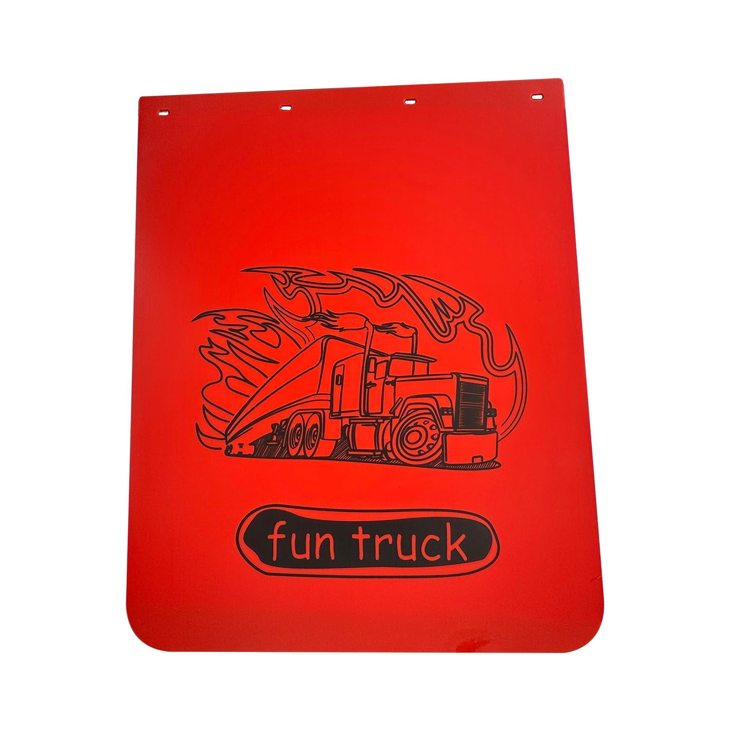 BST BSSP Universal Red Mud Flaps for Semi Trucks, 24 ''X30'' Heavy-Duty Polymer Trailer Truck Mud Guards Splash Flaps Semi Mud Flaps for Freightliner Kenworth Peterbilt International