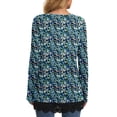 thumbnail image 4 of UVN Fall Tops for Women Long Sleeve Lace Trim V Neck Blouses Dressy Casual A Line Tunic Shirts, 4 of 8
