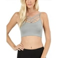 thumbnail image 4 of KOGMO Women's Lightweight Seamless Triple Criss-Cross Front Bralette (No Pad), 4 of 5