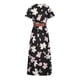 thumbnail image 3 of Vestidos casuales de verano de manga corta con estampado bohemio de verano para mujer con cuello en V y cinturón Fridja nalpqowj28668, 3 of 7
