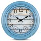 thumbnail image 1 of Termómetro higrómetro azul para interiores y exteriores Clock eYotto de 18 pulgadas, 1 of 9