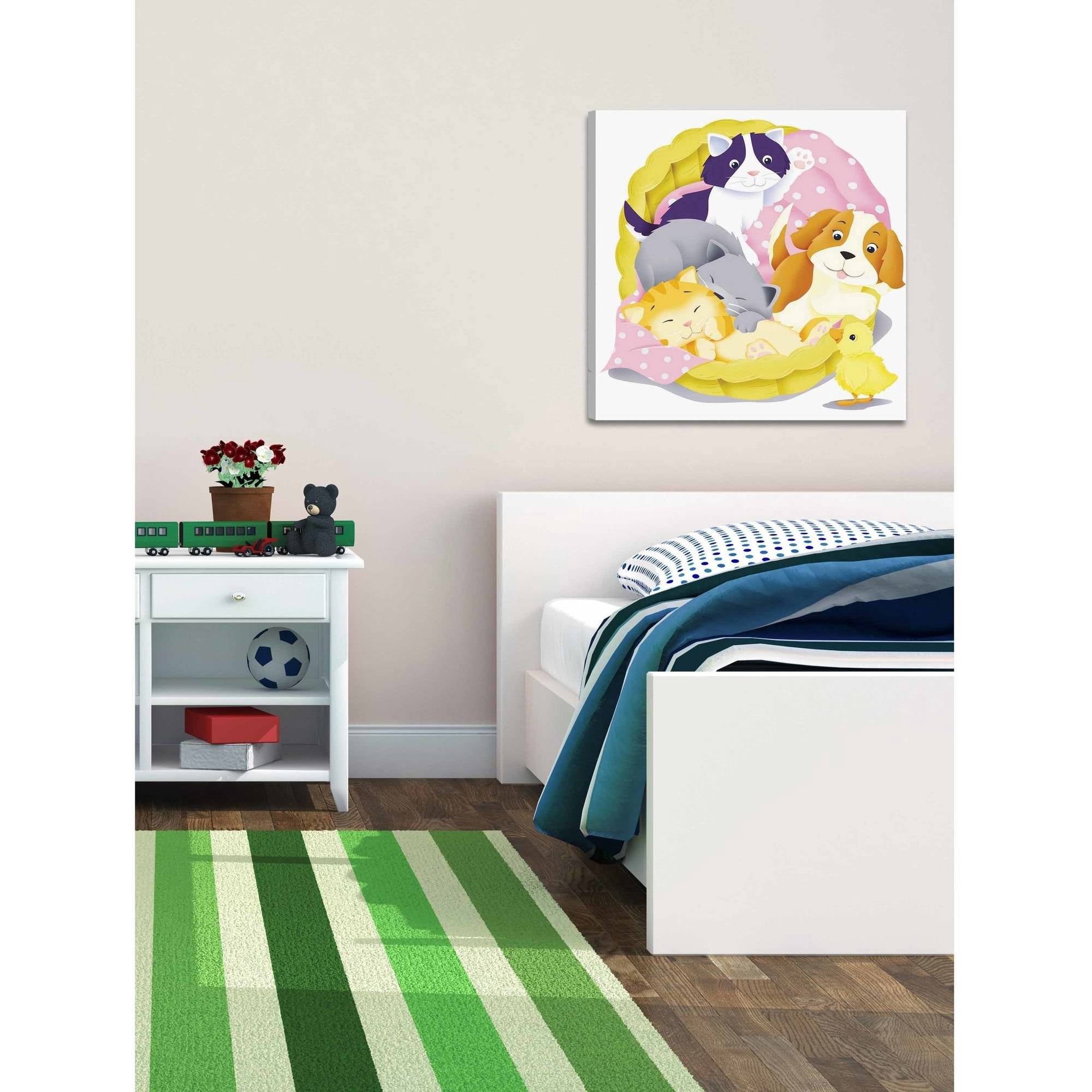 Marmont Hill 'Baby Animals' Painting Print on Wrapped Canvas