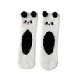 thumbnail image 3 of Dyfzdhu Women Tube Socks Three-Dimensional Cartoon Cute Bear Coral Home Floor Socks Half Sleep Socks, 3 of 5