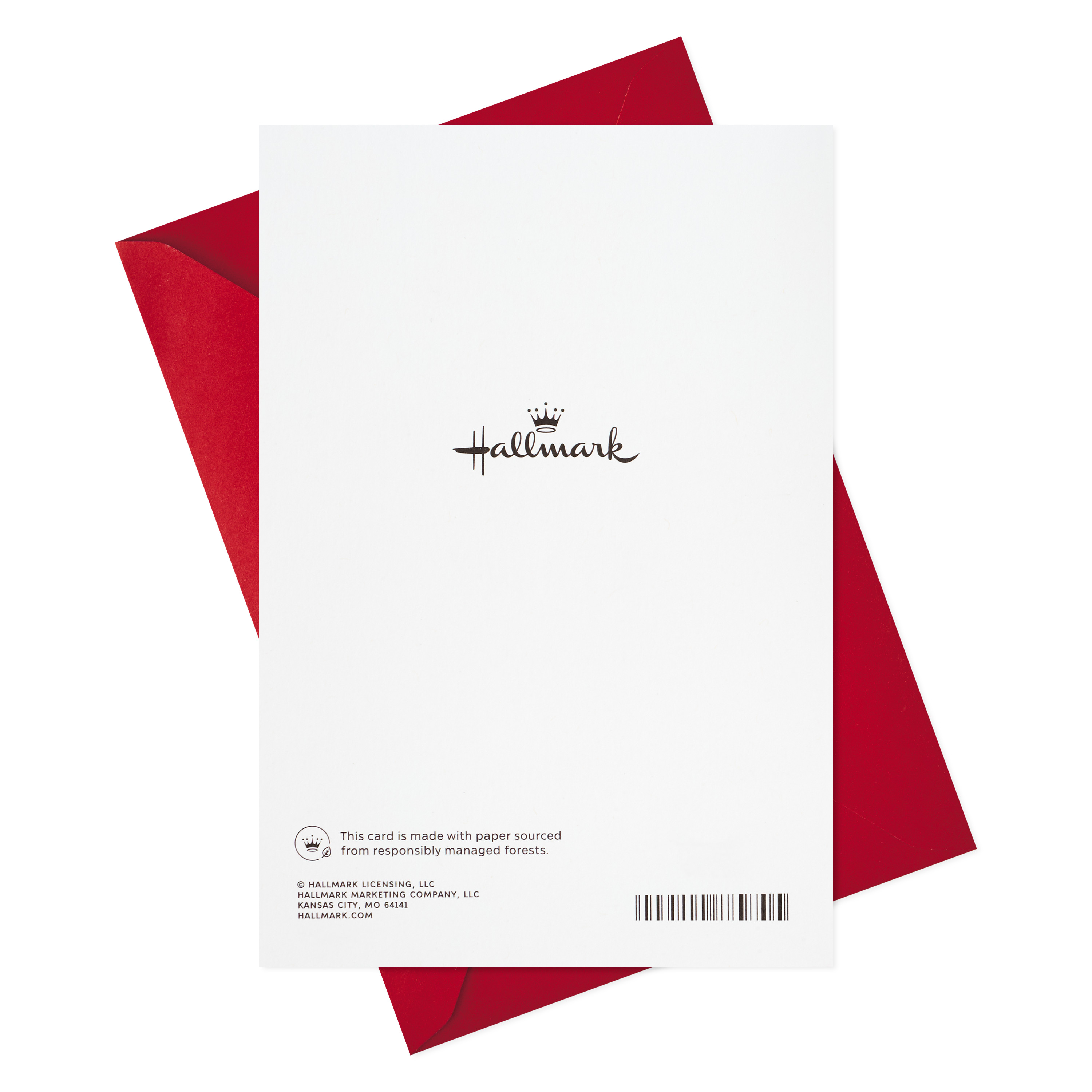 Hallmark Christmas Greeting Card (Thinking of You Sparkly Snowflakes)