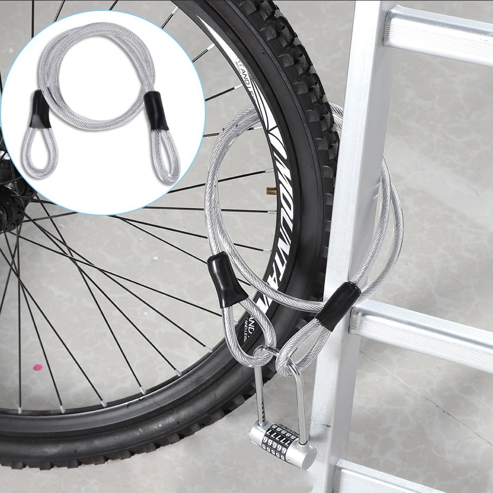 Khall 120cm Lengthen Durable Steel Wire Rope Security Cable with Sealed