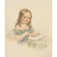 thumbnail image 2 of Friedrich Dewehrt 15x17 Black Ornate Wood Framed Double Matted Museum Art Print Titled - Girl with a Book (1850), 2 of 5