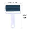 thumbnail image 3 of Reusable Lint Rollers Silicone Washable, Pet Hair Lint Roller, 4 in Extra Sticky Gel, Lint Brush for Clothes, Faux Fur Removal Household tools, deep Teal Head, 1 Pc, 3 of 9
