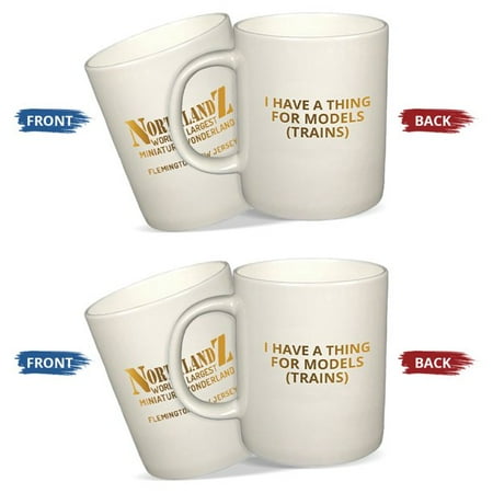 

NORTHLANDZ Coffee Mug White Ceramic Coffee Cup With Catchy Train Quote