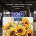 thumbnail image 3 of High Precision Body Weight Scale Smart Bathroom Scales with Large LCD Display(400lbs),Decorative for Bedroom-Beautiful Bouquet Of Sunflowers In Glass Vase, 3 of 4