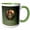 Green/White, variant on 3drose, Dwynwen the Patron Saint of Lovers with Artistic Portrait, 11oz Mug