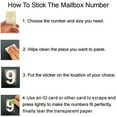 thumbnail image 5 of ZTTD Mailbox Numbers for Outside 5 Sets 0-9 Reflective Number Stickers Strong Self Adhesive Address Numbers for Houses Silver 4 Inch, 5 of 9