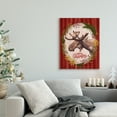 thumbnail image 2 of Stupell Indtries Seasons Greetings Holiday Wreath Soft Reindeer Portrait Black Framed Wall Art, 16 x 20, Design by Zirk Design, 2 of 6