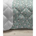thumbnail image 3 of Sheep Down Alternative Comforter, Animals Illustration Repetitive Simplistic Pattern, Microfiber Quilt for All Season, 5 Sizes, Ceil Blue Off White, by Ambesonne, 3 of 3