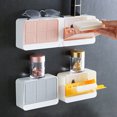 thumbnail image 4 of CSChome Soap Dish Wall Mount Dish Holder: Hidden Hook Drain Holes Plastic Material, 4 of 7